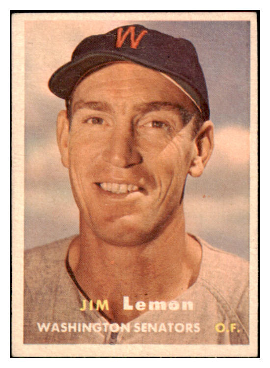 1957 Topps Baseball #057 Jim Lemon Senators EX-MT 527684