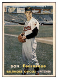 1957 Topps Baseball #146 Don Ferrarese Orioles EX-MT 527686