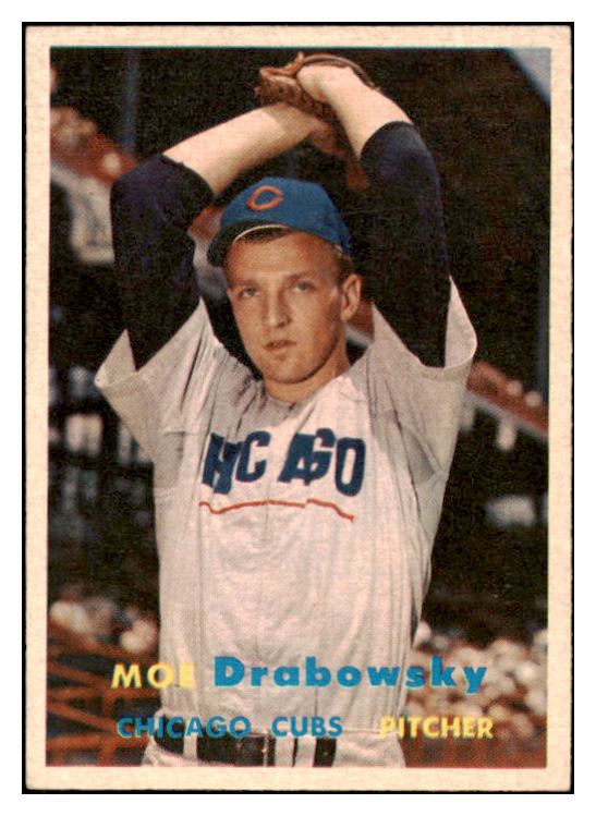 1957 Topps Baseball #084 Moe Drabowsky Cubs EX-MT 527689