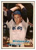 1957 Topps Baseball #084 Moe Drabowsky Cubs EX-MT 527689