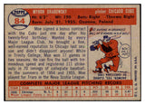 1957 Topps Baseball #084 Moe Drabowsky Cubs EX-MT 527689