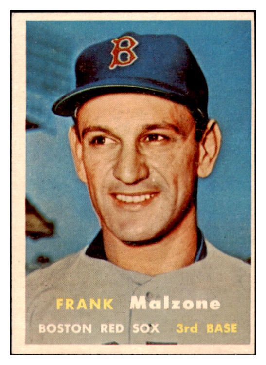 1957 Topps Baseball #355 Frank Malzone Red Sox EX-MT 527690
