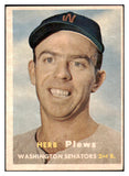1957 Topps Baseball #169 Herb Plews Senators EX-MT 527694
