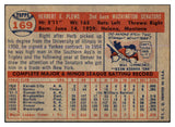 1957 Topps Baseball #169 Herb Plews Senators EX-MT 527694