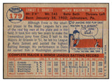 1957 Topps Baseball #179 Ernie Oravetz Senators EX-MT 527697