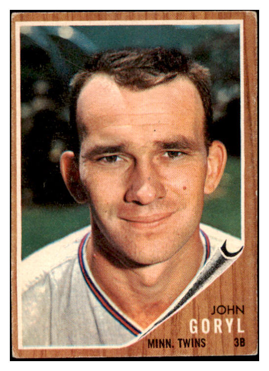 1962 Topps Baseball #558 John Goryl Twins VG-EX 527702