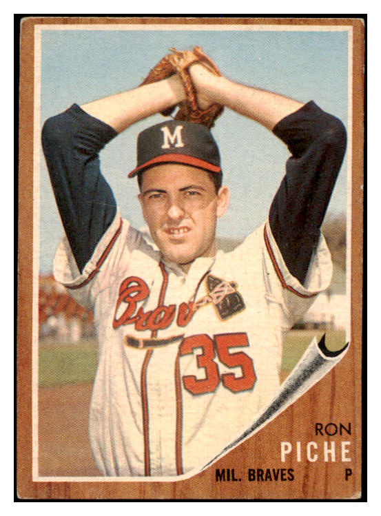 1962 Topps Baseball #582 Ron Piche Braves VG-EX 527711