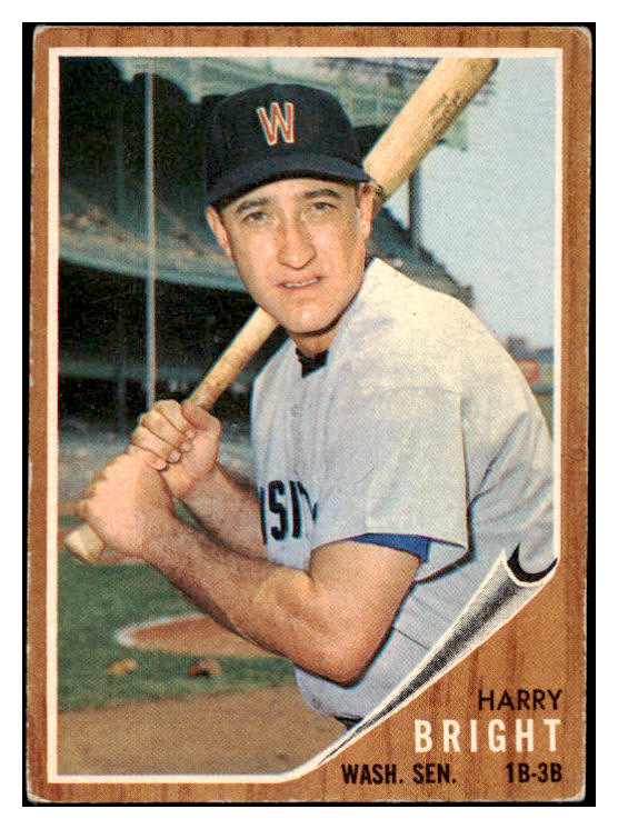 1962 Topps Baseball #551 Harry Bright Senators VG-EX 527718