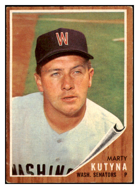 1962 Topps Baseball #566 Marty Kutyna Senators VG-EX 527741