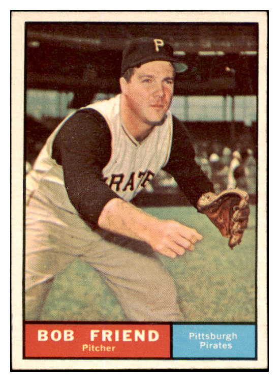 1961 Topps Baseball #270 Bob Friend Pirates EX 527743