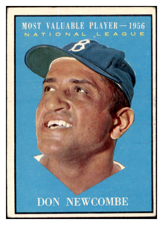 1961 Topps Baseball #483 Don Newcombe MVP Dodgers EX 527746