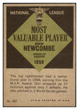 1961 Topps Baseball #483 Don Newcombe MVP Dodgers EX 527746