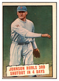 1961 Topps Baseball #409 Walter Johnson Senators EX 527749