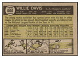 1961 Topps Baseball #506 Willie Davis Dodgers VG-EX 527763
