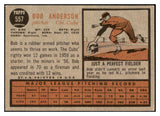 1962 Topps Baseball #557 Bob Anderson Cubs VG-EX 527774