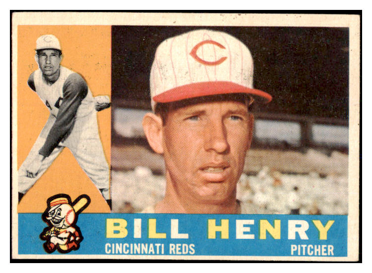 1960 Topps Baseball #524 Bill Henry Reds EX 527782