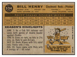1960 Topps Baseball #524 Bill Henry Reds EX 527782