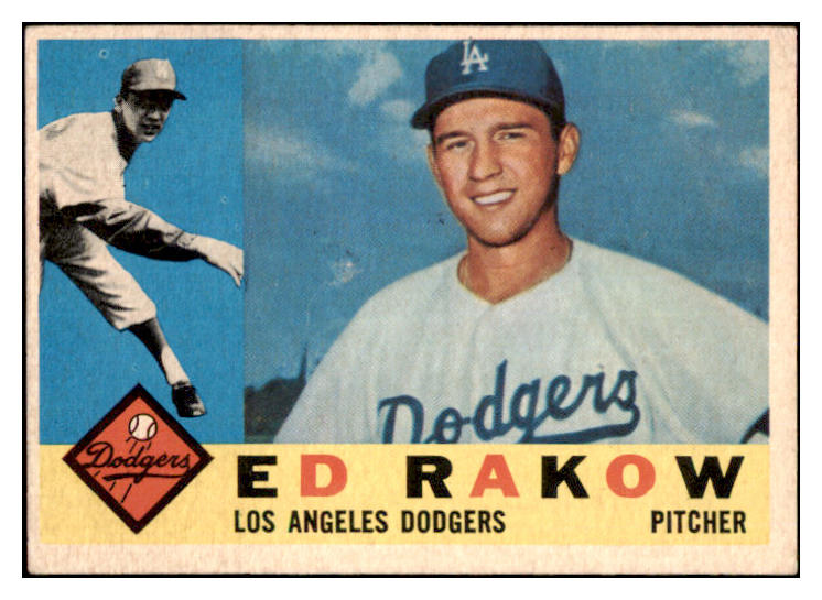 1960 Topps Baseball #551 Ed Rakow Dodgers EX 527789