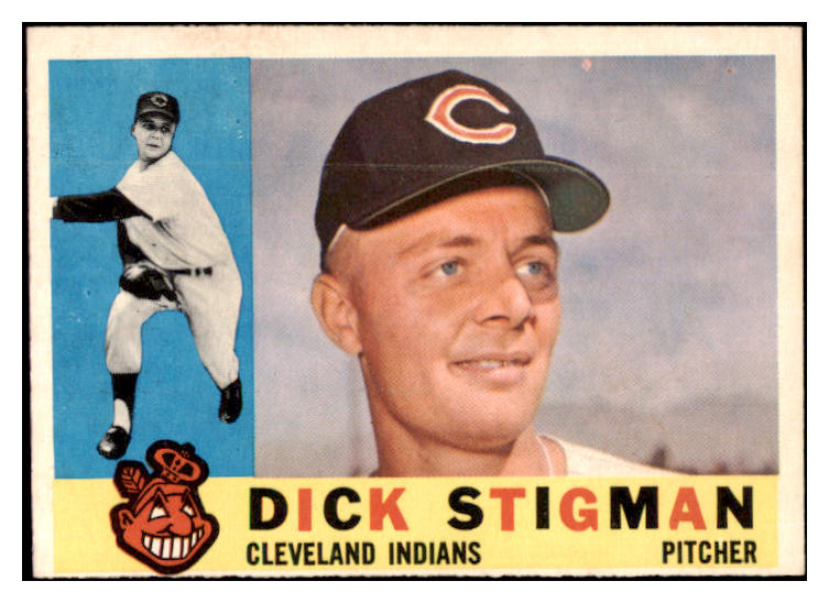 1960 Topps Baseball #507 Dick Stigman Indians EX 527790