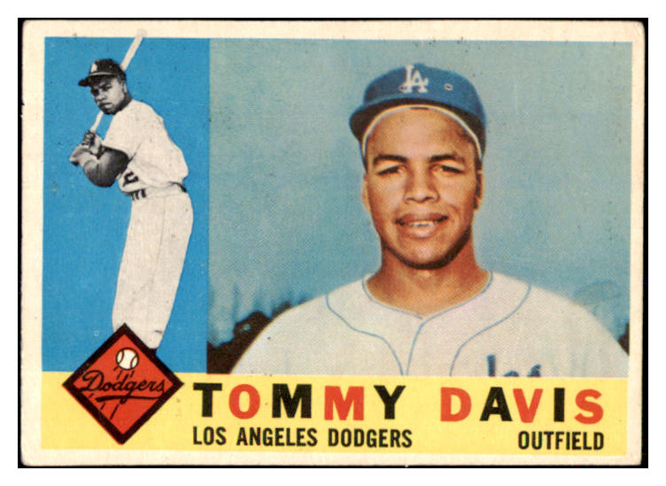1960 Topps Baseball #509 Tommy Davis Dodgers EX 527799