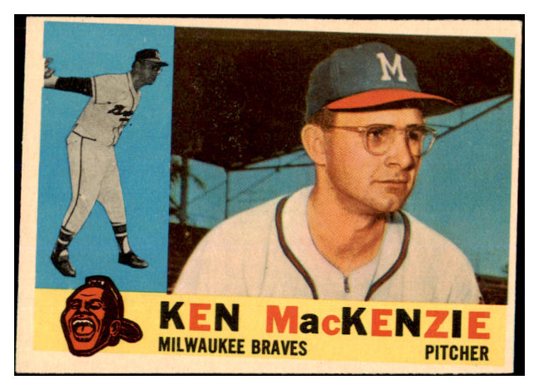1960 Topps Baseball #534 Ken MacKenzie Braves EX 527804