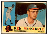 1960 Topps Baseball #534 Ken MacKenzie Braves EX 527804