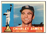 1960 Topps Baseball #517 Charley James Cardinals EX 527810