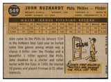 1960 Topps Baseball #549 John Buzhardt Phillies EX 527812