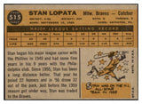1960 Topps Baseball #515 Stan Lopata Braves EX 527813