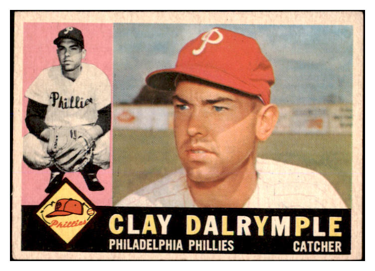 1960 Topps Baseball #523 Clay Dalrymple Phillies EX 527820