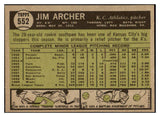 1961 Topps Baseball #552 Jim Archer A's VG-EX 527828