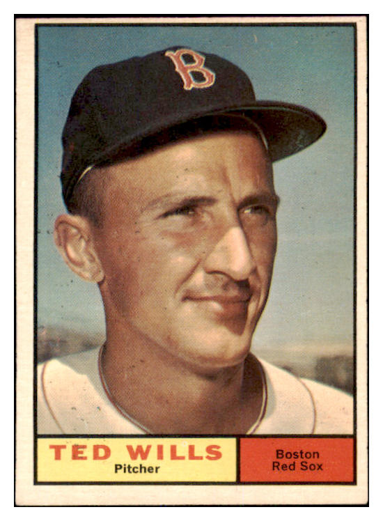 1961 Topps Baseball #548 Ted Wills Red Sox EX+/EX-MT 527831