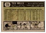 1961 Topps Baseball #548 Ted Wills Red Sox EX+/EX-MT 527831