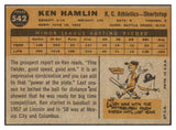 1960 Topps Baseball #542 Ken Hamlin A's EX+/EX-MT 527836