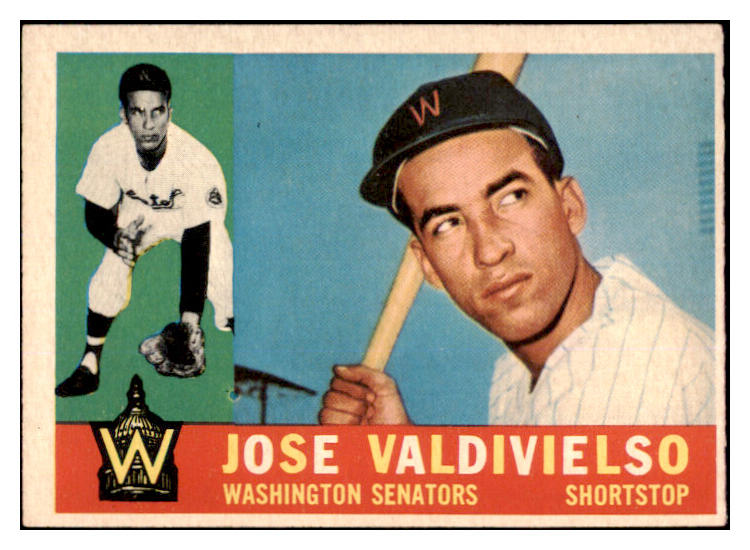 1960 Topps Baseball #527 Jose Valdivielso Senators EX+/EX-MT 527838