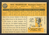 1960 Topps Baseball #527 Jose Valdivielso Senators EX+/EX-MT 527838
