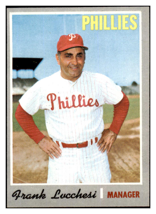 1970 Topps Baseball #662 Frank Lucchesi Phillies EX-MT 527854