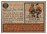 1962 Topps Baseball #535 Ed Roebuck Dodgers EX-MT 527858