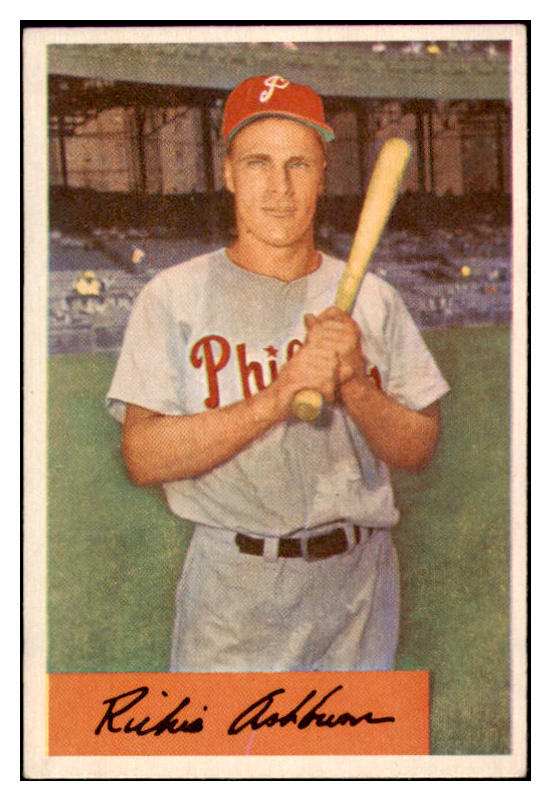 1954 Bowman Baseball #015 Richie Ashburn Phillies EX-MT 527865