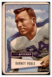 1952 Bowman Large Football #011 Barney Poole Texans PR-FR 527868