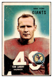 1955 Bowman Football #152 Tom Landry Giants VG-EX 527875