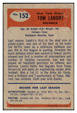 1955 Bowman Football #152 Tom Landry Giants VG-EX 527875