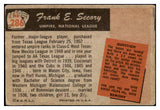 1955 Bowman Baseball #286 Frank Secory Umpire VG 527882