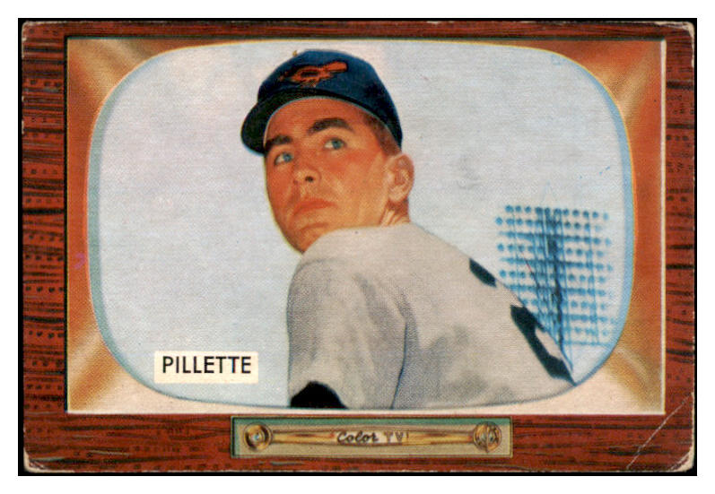 1955 Bowman Baseball #244 Duane Pillette Orioles VG 527888