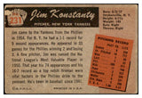 1955 Bowman Baseball #231 Jim Konstanty Yankees VG 527897