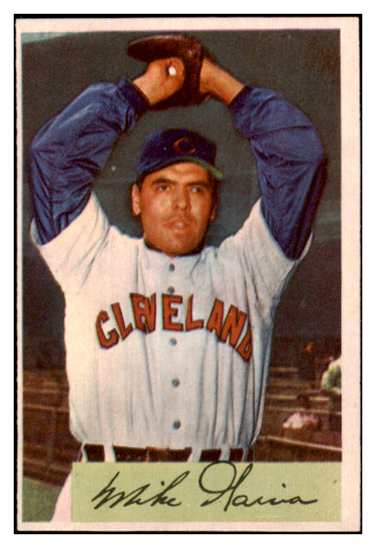 1954 Bowman Baseball #100 Mike Garcia Indians EX-MT 527916