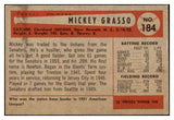 1954 Bowman Baseball #184 Mickey Grasso Indians EX-MT 527917
