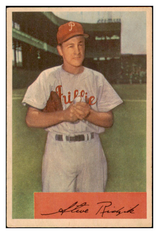 1954 Bowman Baseball #223 Steve Ridzik Phillies EX-MT 527918