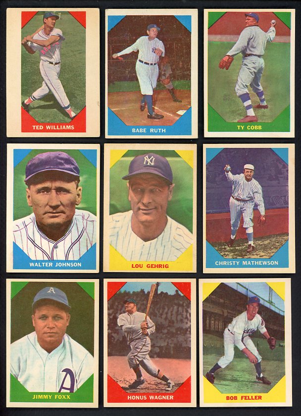 1960 Fleer Baseball Complete Set EX-MT Ruth Cobb Williams 527949