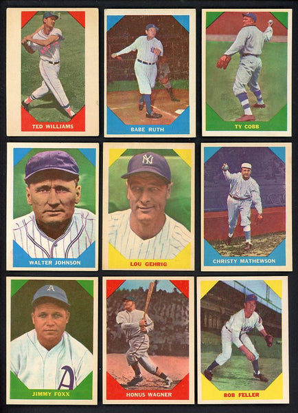 1960 Fleer Baseball Complete Set EX-MT Ruth Cobb Williams 527949